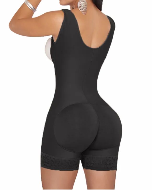 Compression Seamless Fajas Girdle Short With High Back