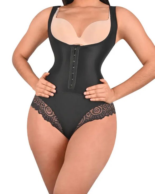 Women's Waist Trainer Bodysuit Tummy Control Breathable Corset Bodysuit