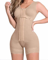 High Compression Shapewear With Hook And Eye Front Closure shaper Adjustable Bra Slimming Bodysuit