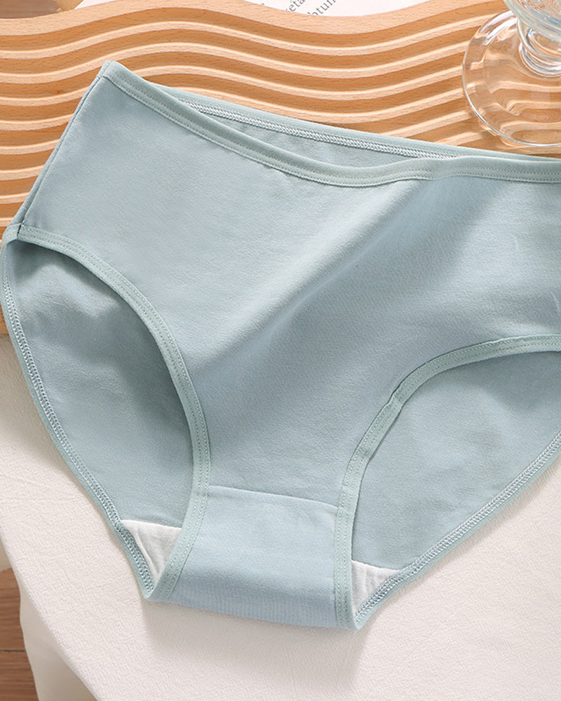 Candy Solid Color Cotton Briefs