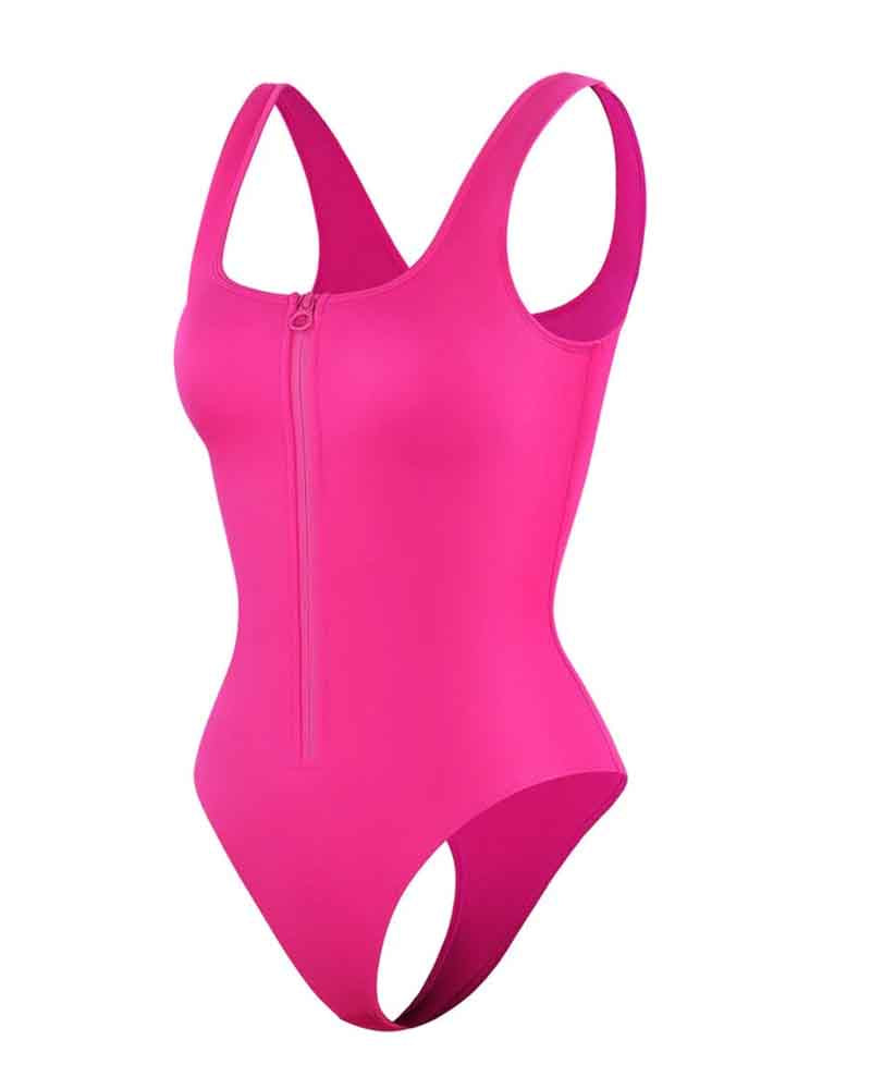 Front Zip Triangle Jumpsuit