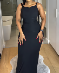 Women's Fashionable Slim Slip Maxi Dress