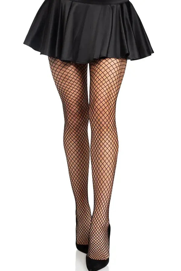 Black Gaia Spandex Net Industrial Tights