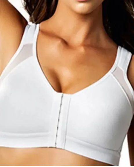 Women's Front Closure Bra Post-Surgery Posture Corrector Shaper Push Up Tops with Adjustable Hook-eye