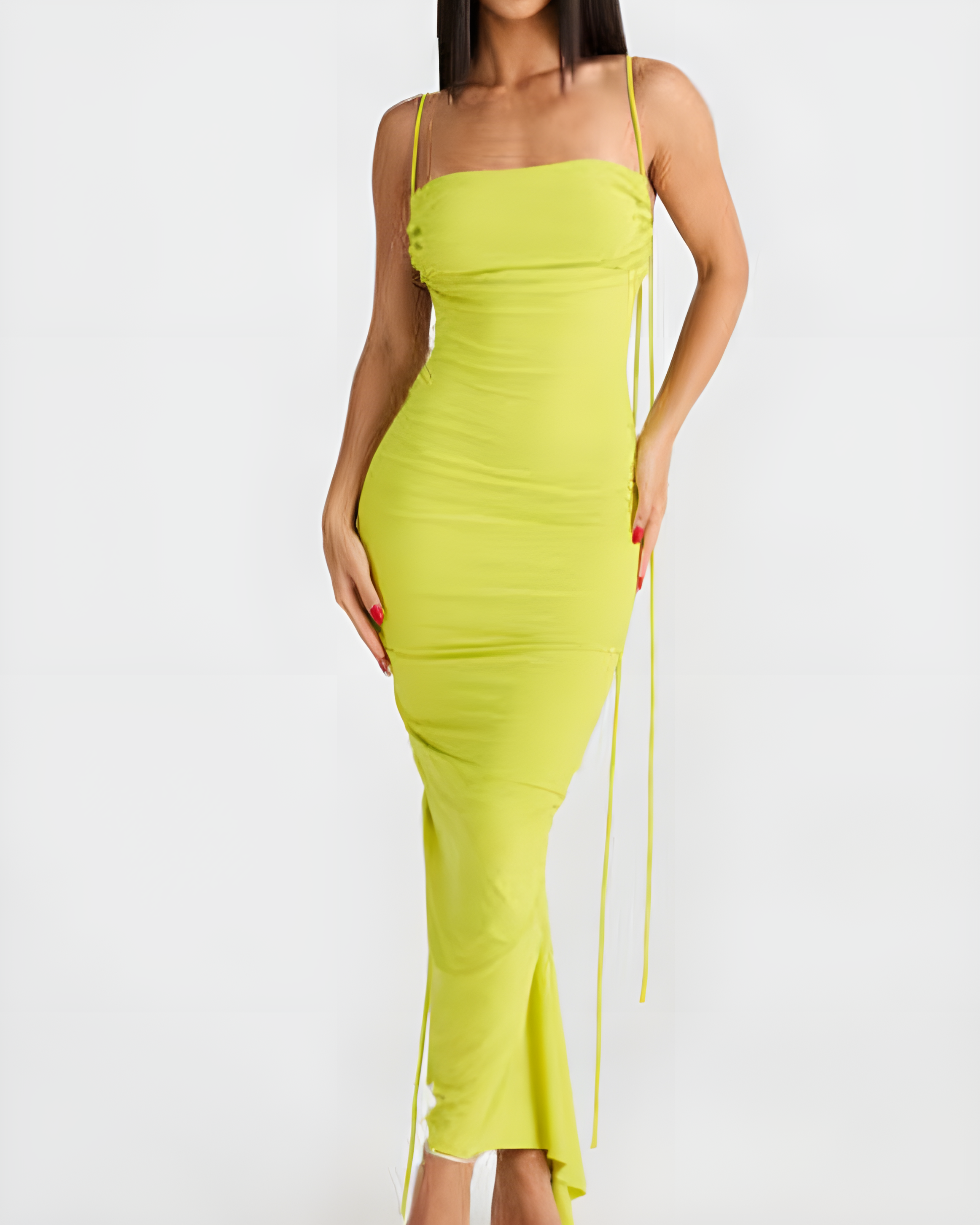 Women's Fashionable Slim Slip Maxi Dress