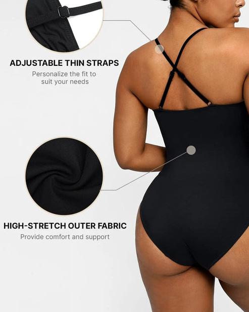 U-Ring Cut Out Shaping Swimsuit