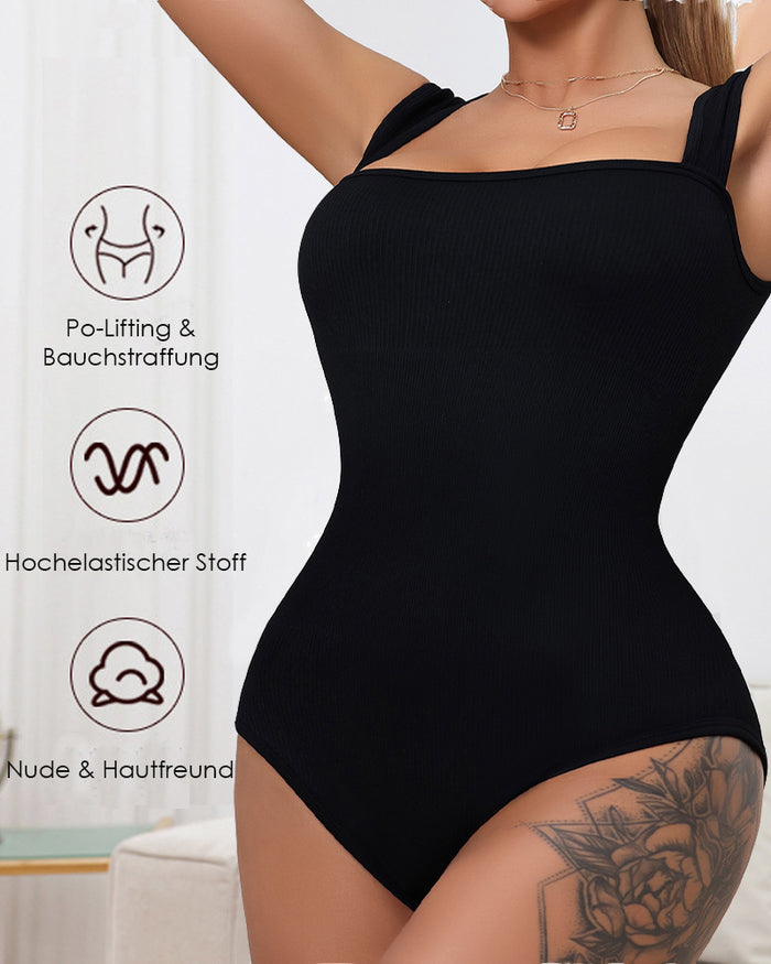 Square Neck Sleeveless Tummy Control Tank Tops Bodysuits
