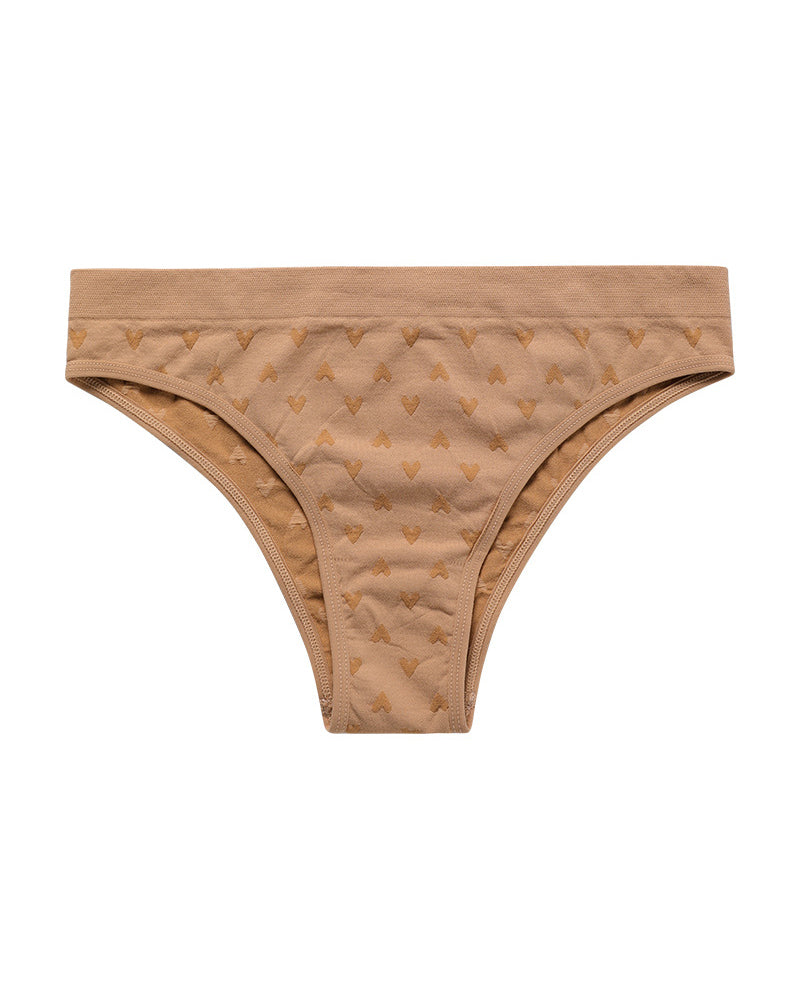 Sexy Simple Printed Cotton Crotch Briefs
