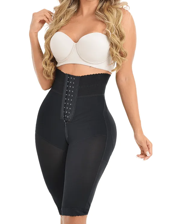 Fajas Compression Shapewear Open Bust Tummy Control with Zipper