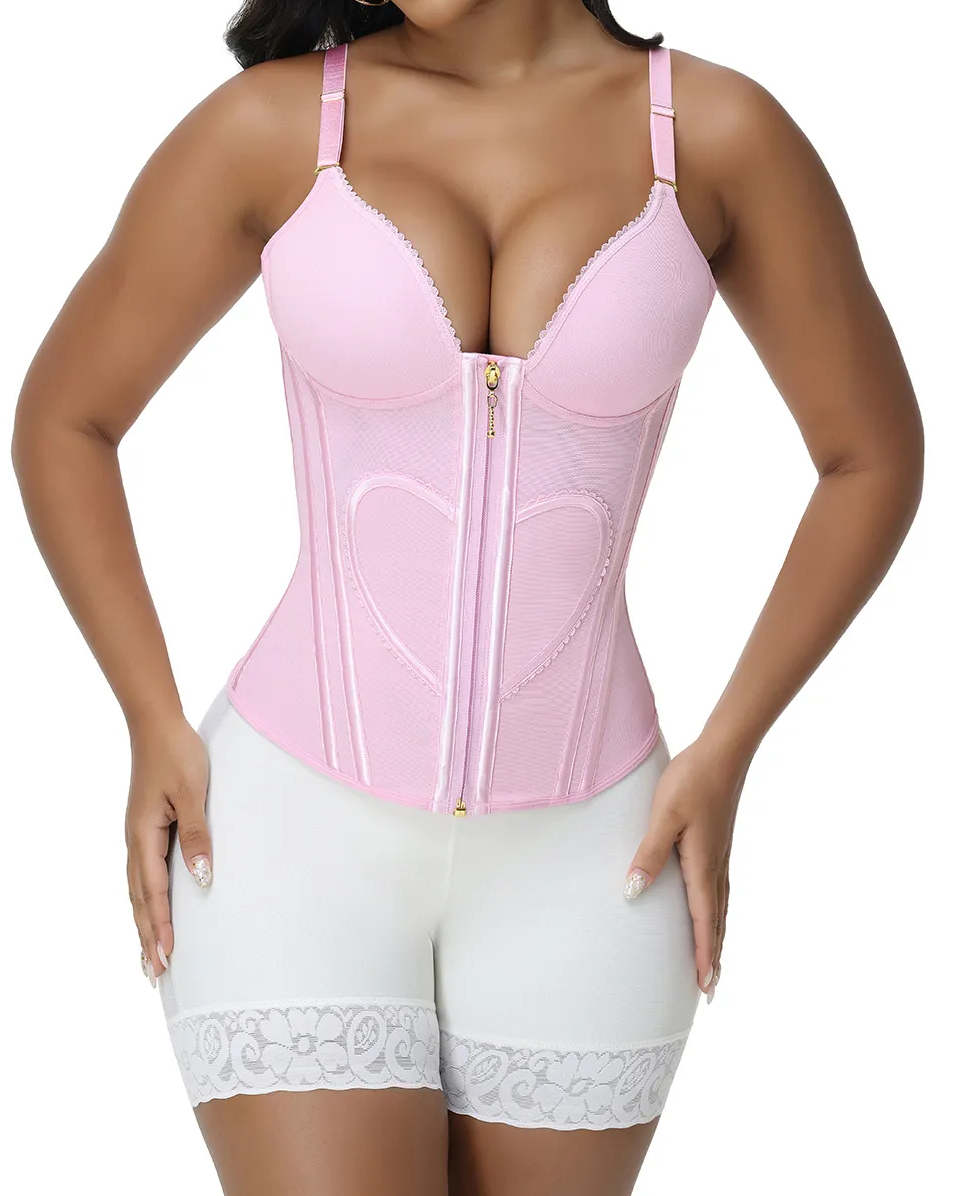 Waist Trainer for Women Tummy Control Vest Black Corset Shapewear Bustier Tank Tops Going Out Body Shaper with Straps