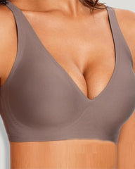 Seamless Jelly Wire-Free Push-Up Bra
