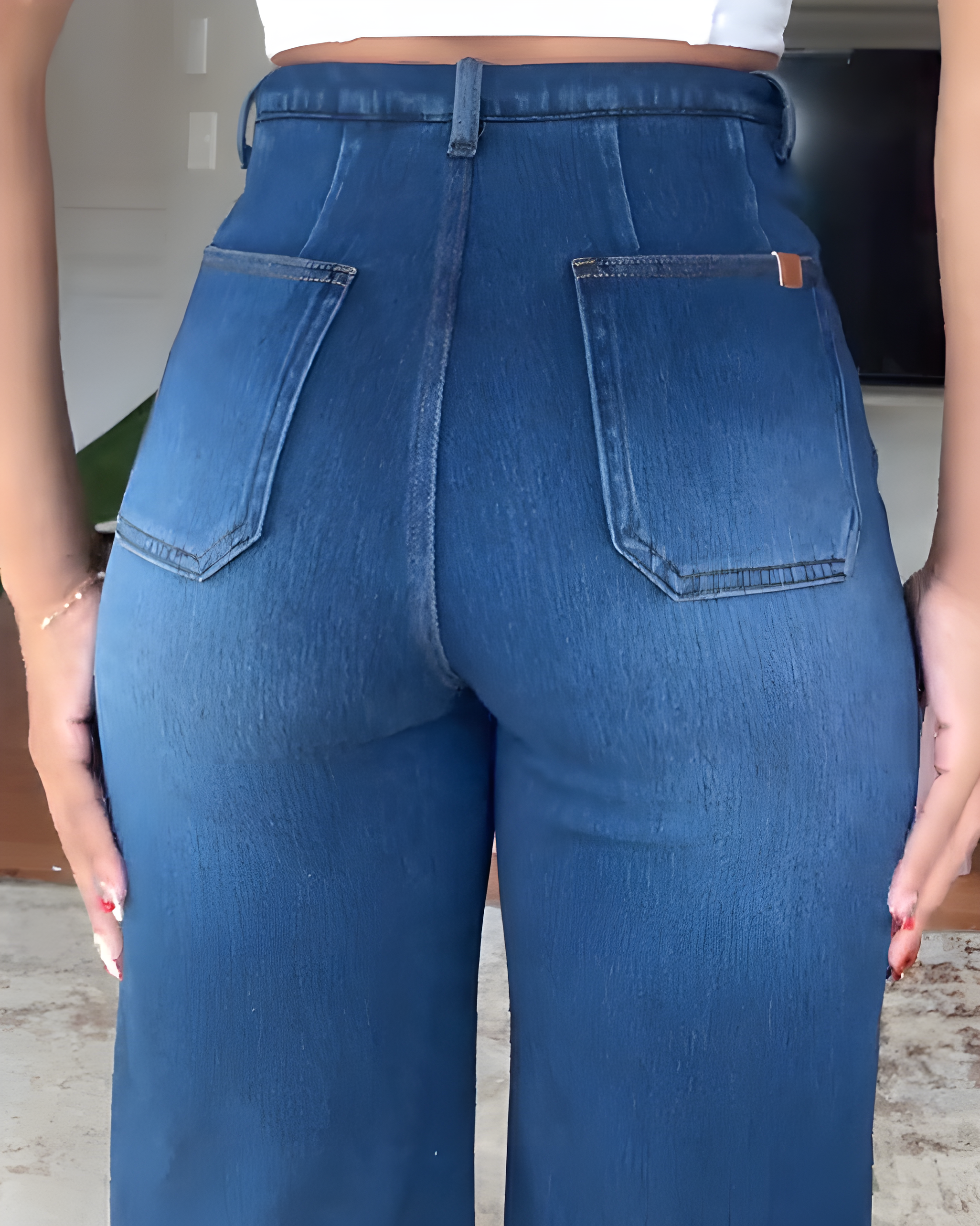 Women's High-Elastic High-Waist Wide-Leg Pants