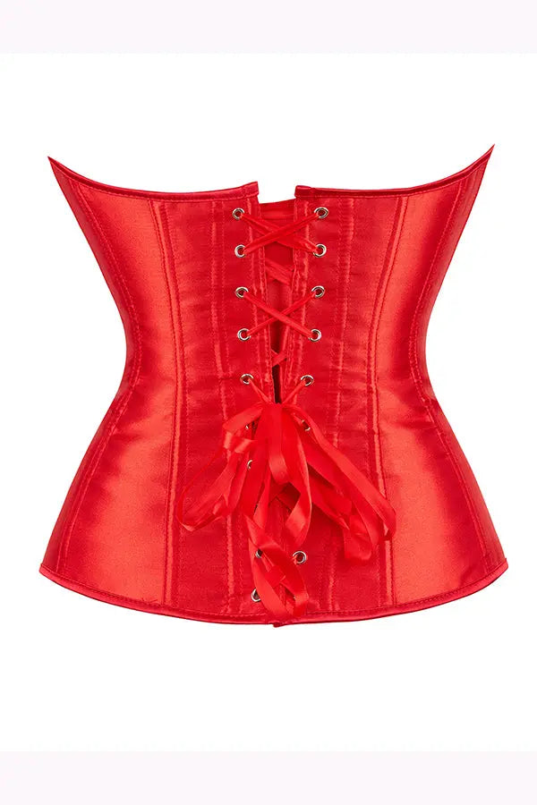 Red Timeless Satin Corset