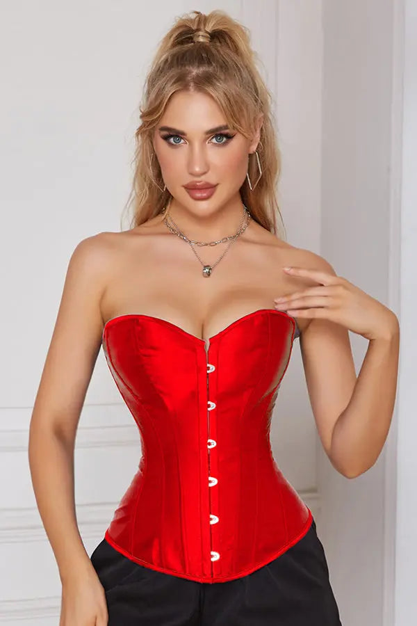 Red Timeless Satin Corset