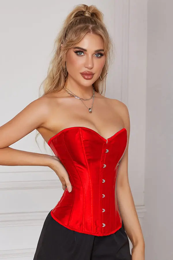 Red Timeless Satin Corset