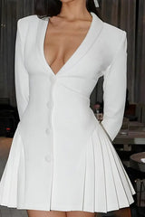 White Suit Jacket Dress