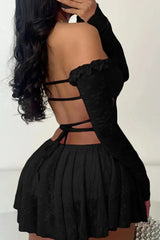 Sultry Black Mini Dress