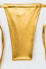 Gold Metallic Starfish Bikini Set