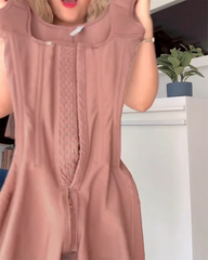 Buttoned Butt Lift Full Body Shaper