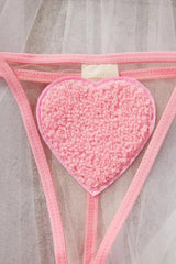 Heart Halter-Neck Bra & G-String Set