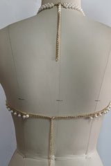 Luxury Pearl Gold Chain Body Harness