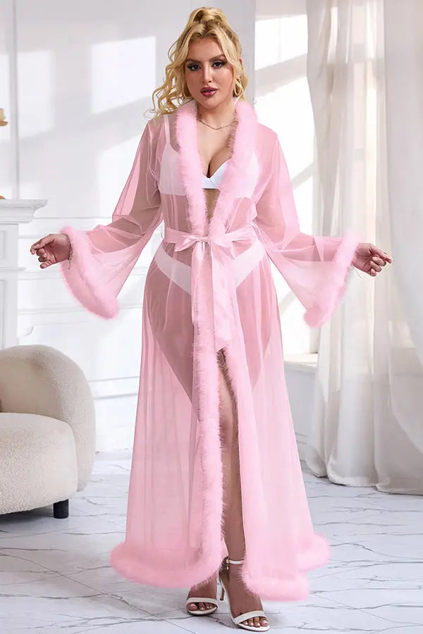 Old-Hollywood Pink Romance Robe