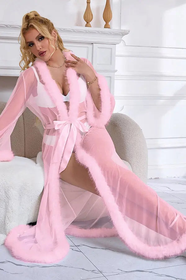 Old-Hollywood Pink Romance Robe