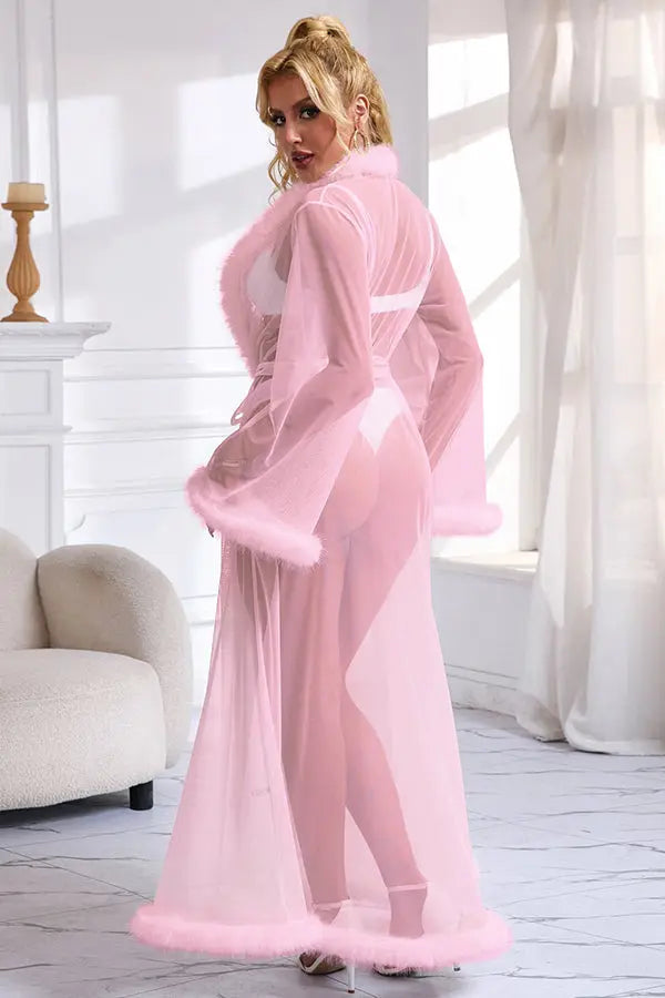 Old-Hollywood Pink Romance Robe