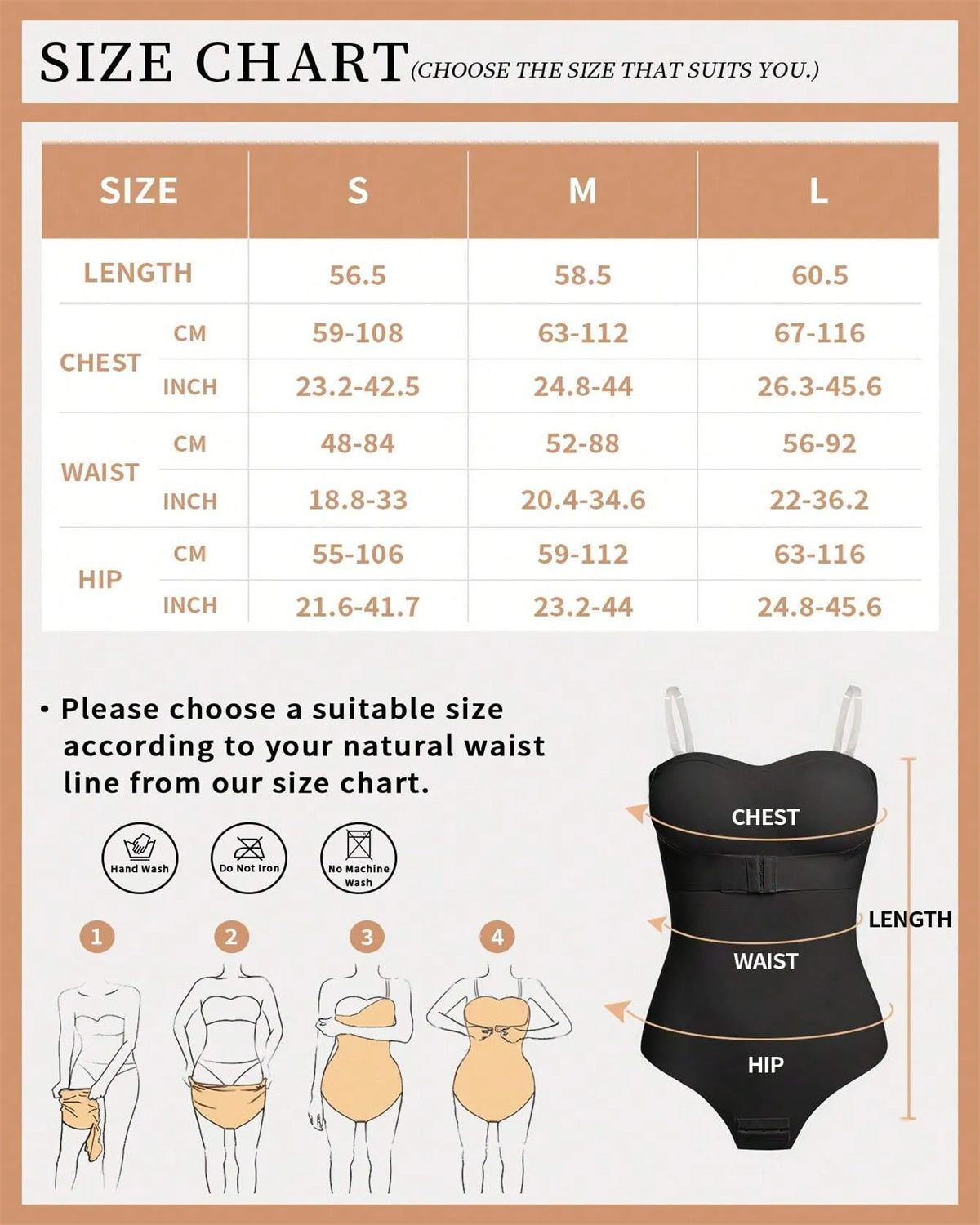Seamless One-Piece Snap Crotch Shapewear