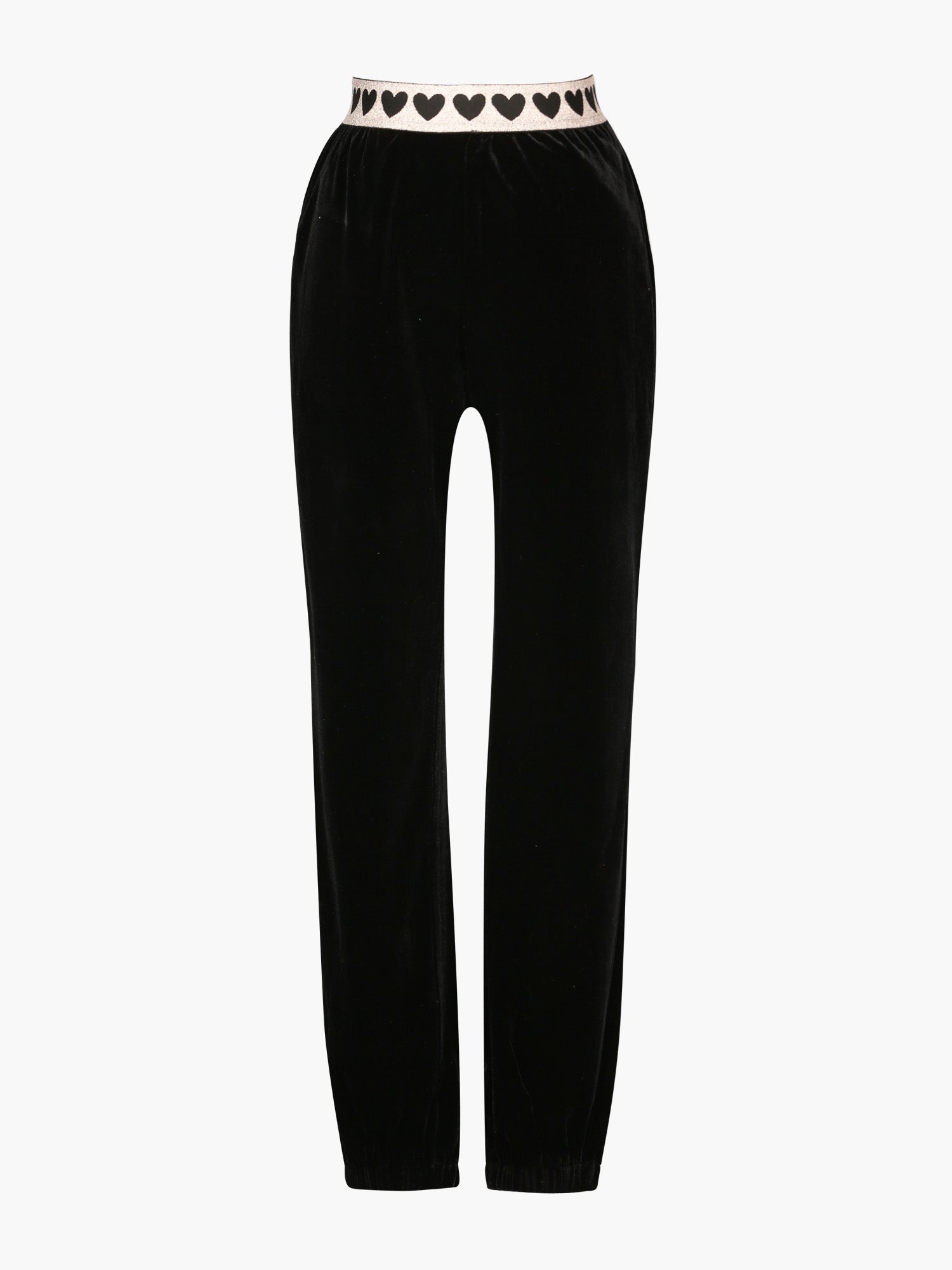 Casual Elastic Waist Athleisure Ankle Length Velvet Joggers Pants