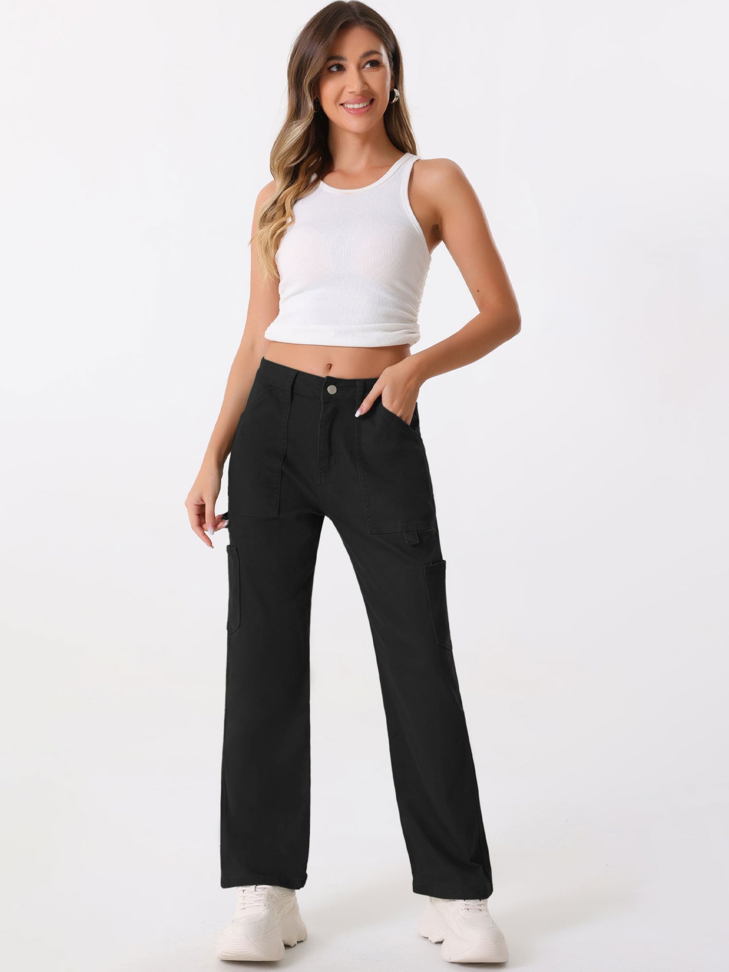 High Waist Baggy Y2K Street Casual Cargo Pants