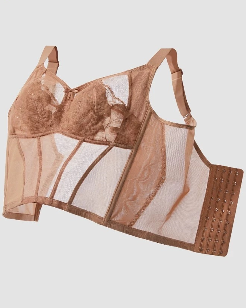 Lace Mesh Sheer Shapewear Top
