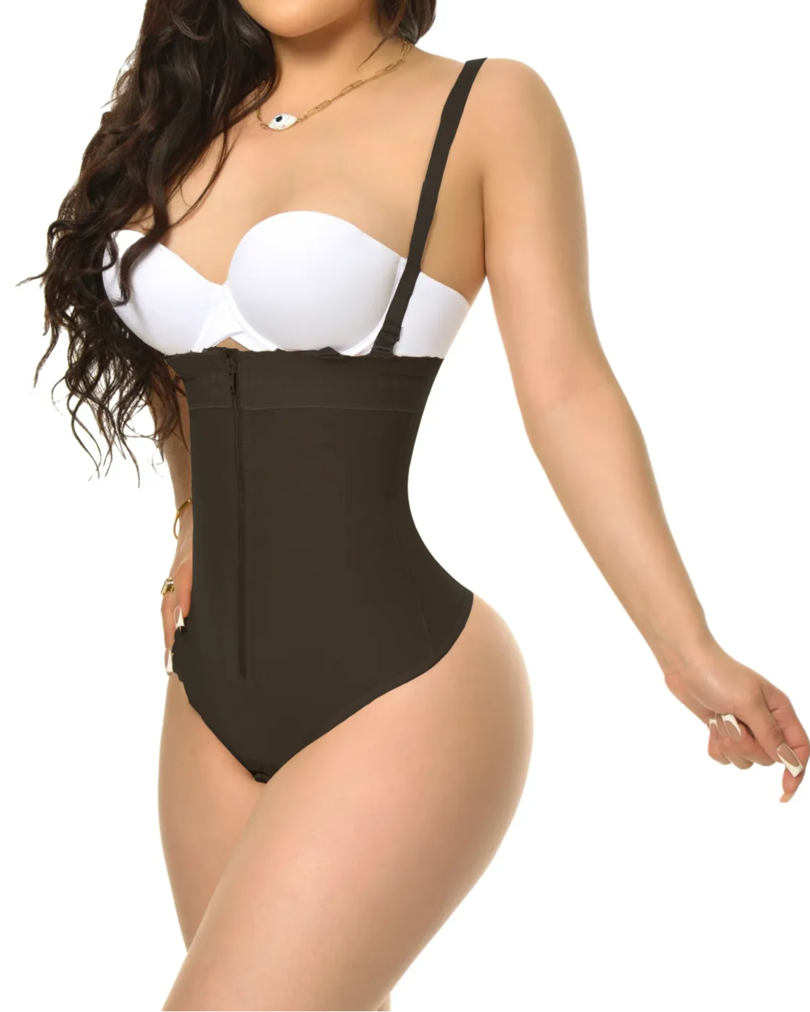 Tummy Control Zipper Shapewear Bodysuit