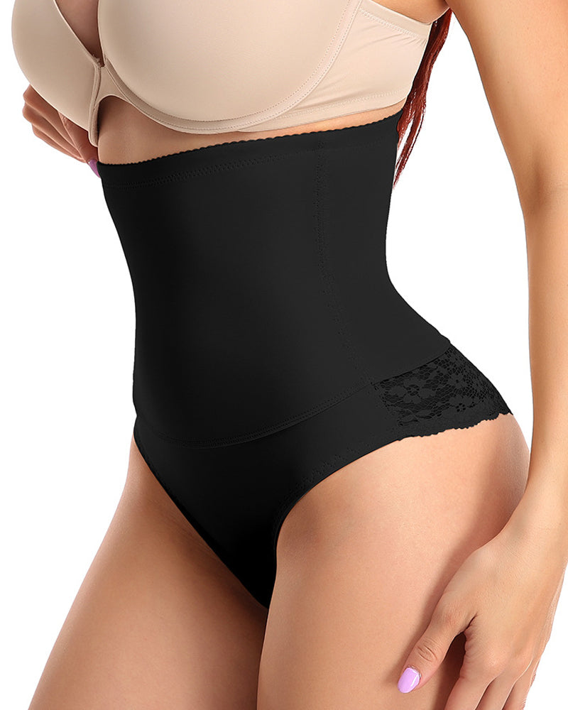 Lace High Waist Tummy Shaping Panties