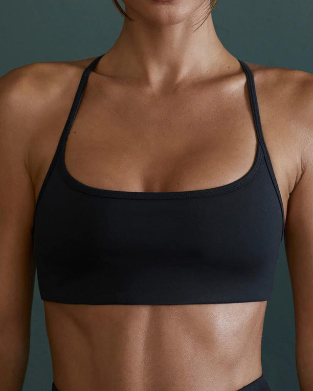 Yoga Bra Women Sports Underwear Shockproof Poly Fitness Bra Tops