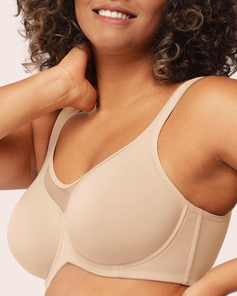 Mesh Patchwork Wireless Bra