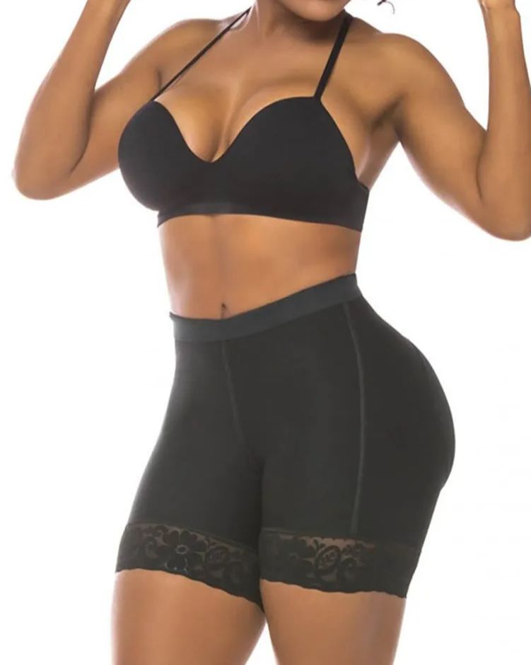 High Waist Women Hip Enhancer Underwear Lace Butt Lifter Shapewear Panties Shaper