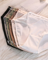 Sexy Mid-Waist Seamless Panties With Soft And Glutinous Mesh