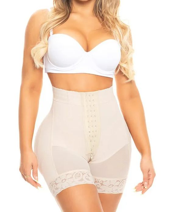 High Waist Push Up Shorts With 3 Rows Of Bootylicious Enhancement Snaps