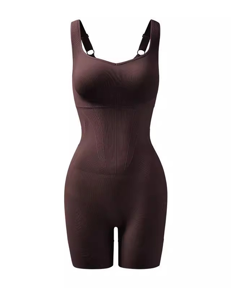 Open-Back Tummy Control Butt Lifter Shaping Bodysuit
