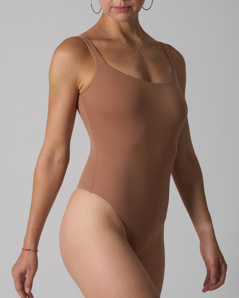 High-Elasticity Square-Neck Tummy Control Butt-Lifting Bodysuit
