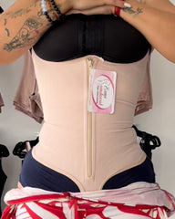 One-Piece Waist-Cinching Triangle-Breasted Body-Shaping Suit