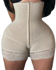 Post Partum and Post Surgical High Waist Flatten Abdomen 2 Rows Of Hooks For Compression Adjustment