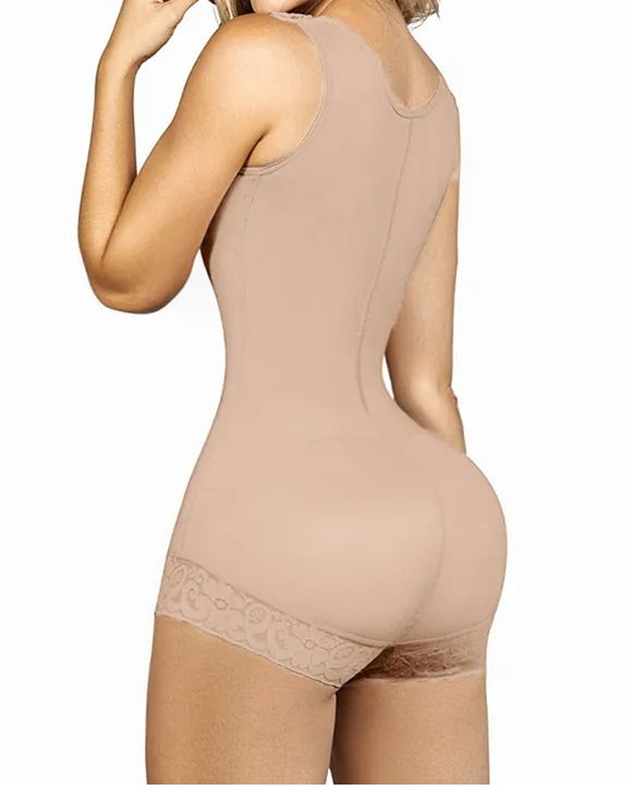 Shapewear for Women Hook and Eye Closure Breast Support Tummy Control Triangle Bodysuit Bodyshaper