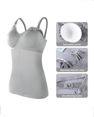 Plus Size Maternity High Elasticity Detachable Camisole