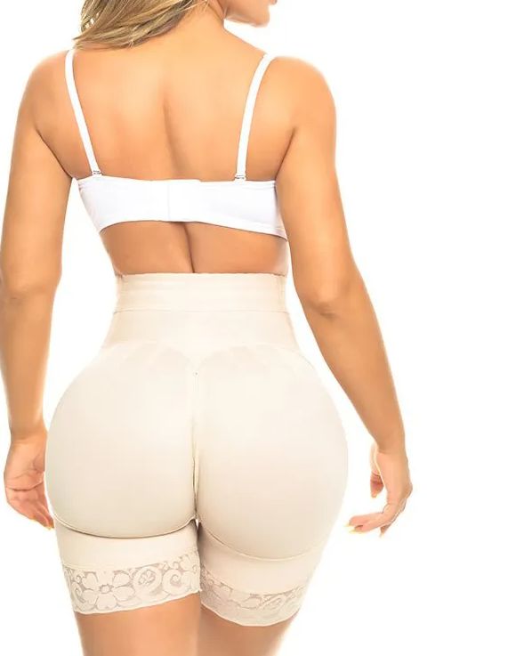 High Waist Push Up Shorts With 3 Rows Of Bootylicious Enhancement Snaps