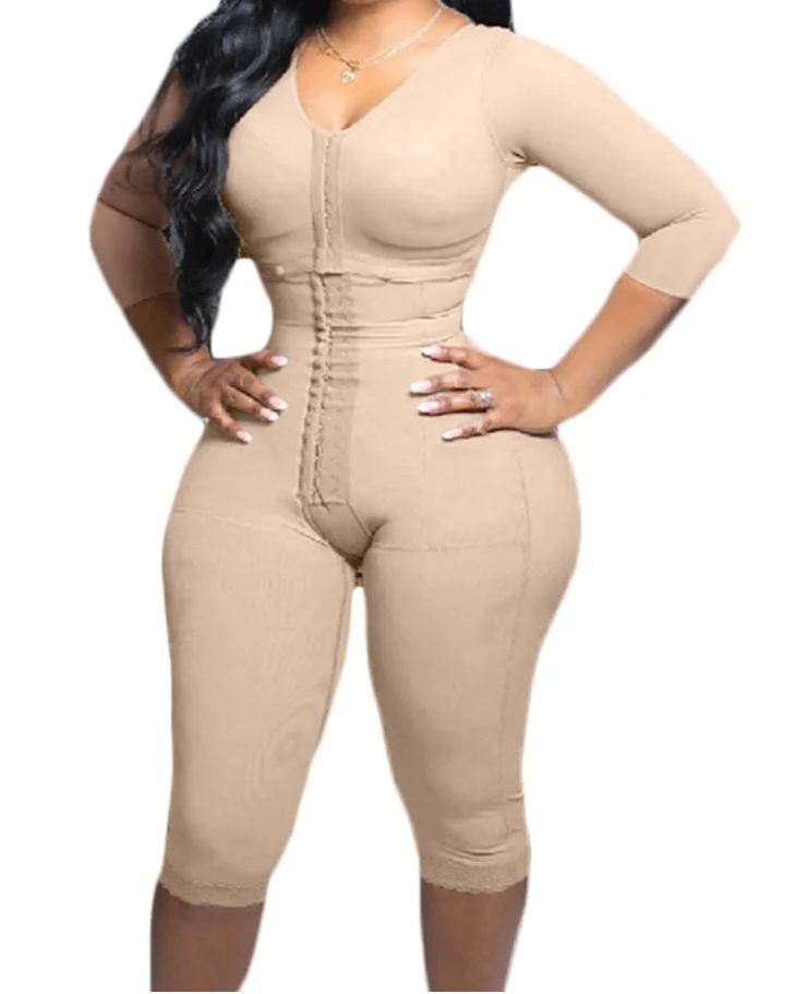 Full Body Support Arm Compression Shrink Your Waist With Built In Bra