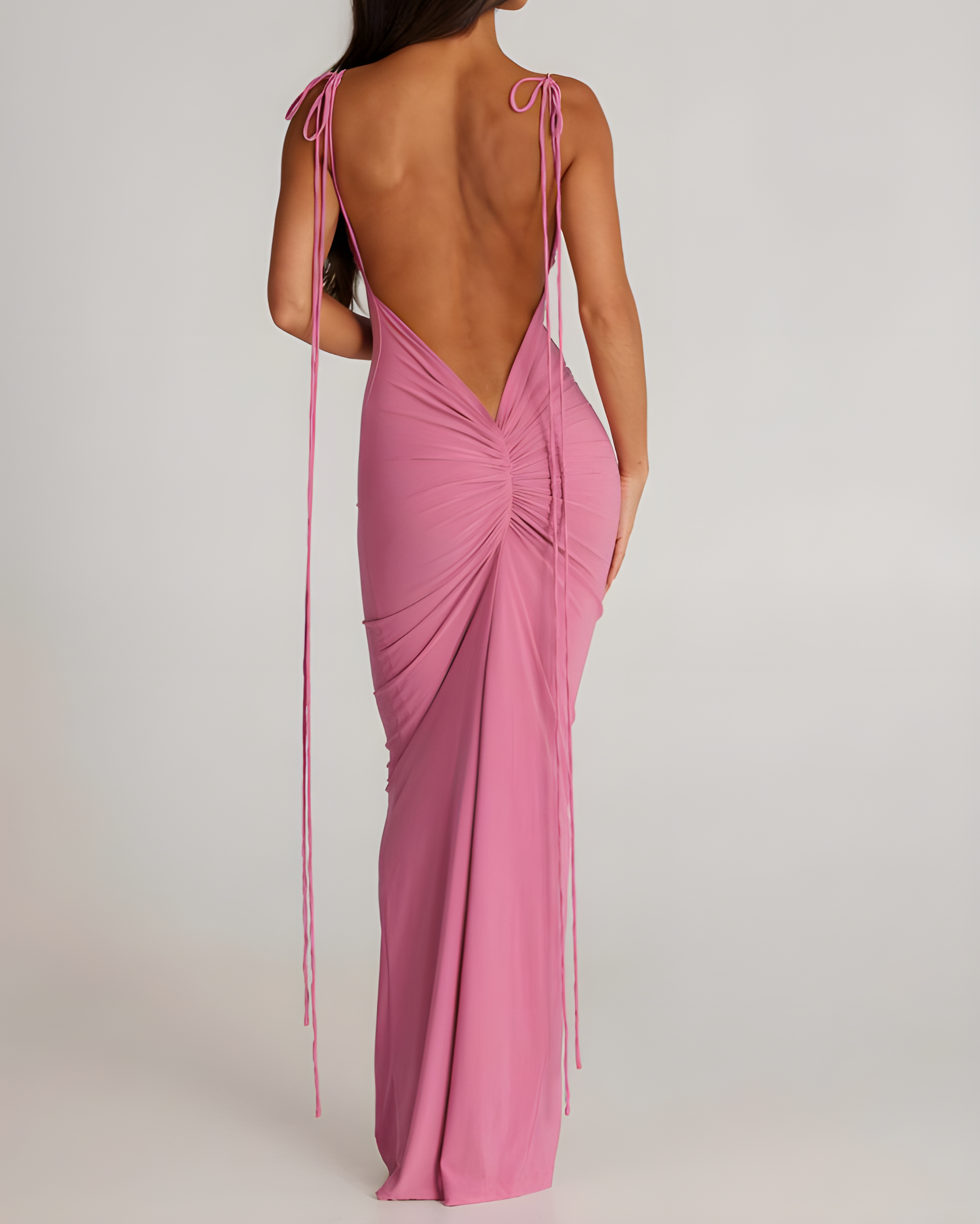 Women's Fashionable Slim Slip Maxi Dress