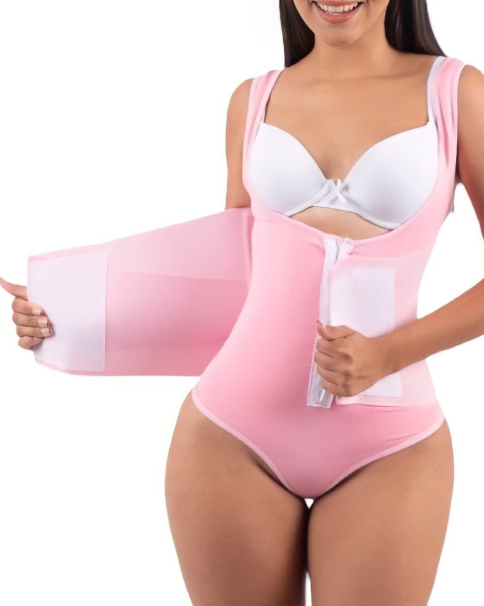Tummy Control Shapewear Bodysuit with Belt