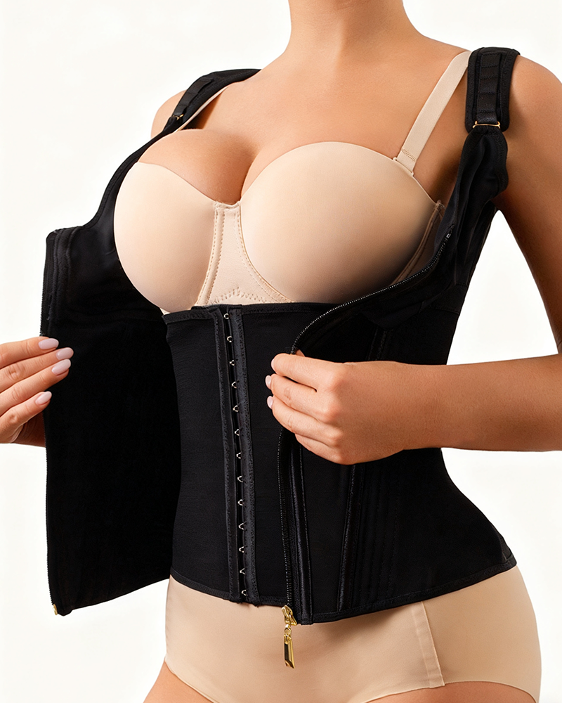 Vest-Style Tummy-Controlling Body Shaper